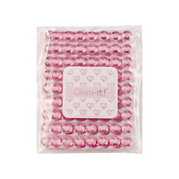 DIY Stick On Large Crystals – PINK (6mm)