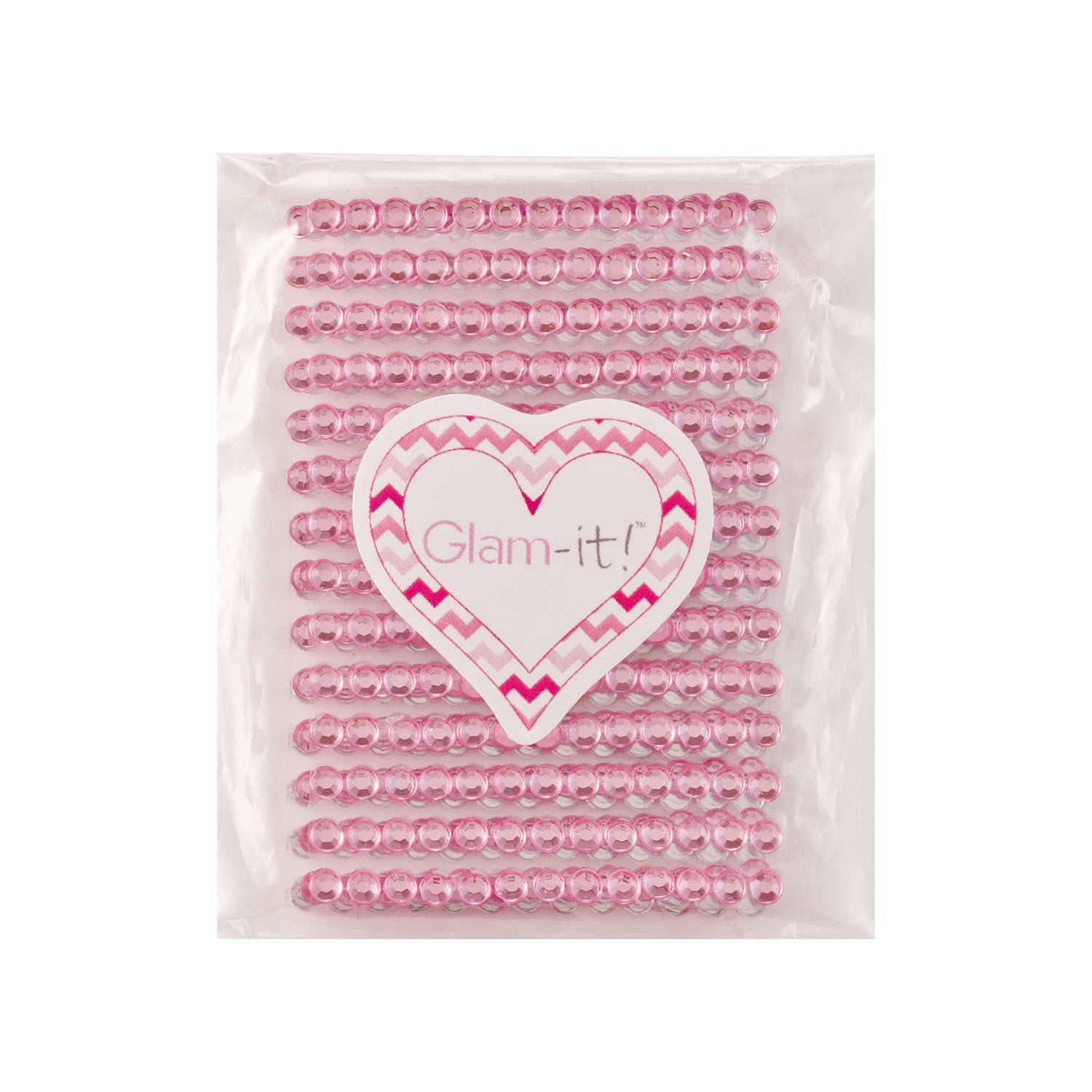 DIY Stick On Small Crystals – PINK (3mm)