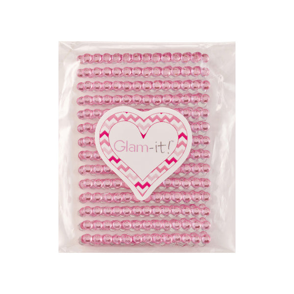 DIY Stick On Small Crystals – PINK (3mm)