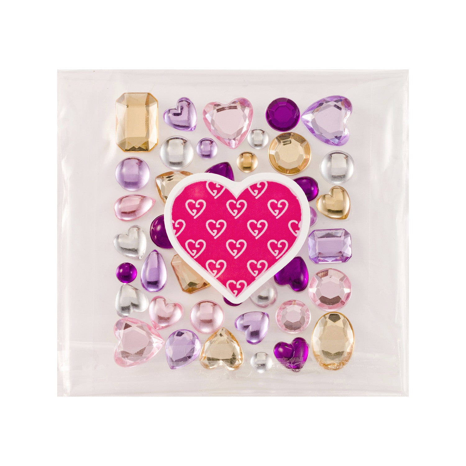 DIY Stick On Mixed Crystals – PURPLE
